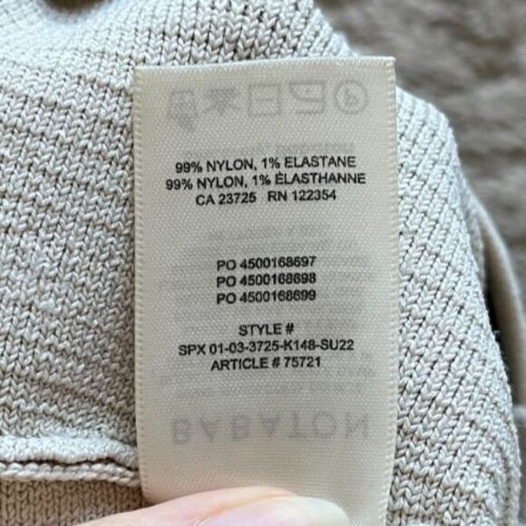 Babaton Aritzia Sculpt Knit One-Shoulder Cropped Tank in Matte Pearl Size SMALL - Picture 5 of 5